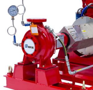 Quality NFPA20 Standard End Suction Fire Pump 250GPM@100PSI Ductile Cast Iron Casing wholesale