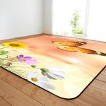 Butterfly Living Room Floor Carpets Large Dining Room Rugs Machine Washable