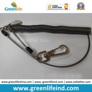 Quality Top Quality Safety Lanyard Holder Black Spiral Coil Leash Rope wholesale