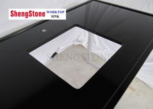Quality Black Color Clear Epoxy Resin Countertops One Hole 1500*700 Mm Size wholesale