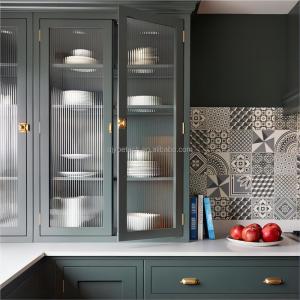 Quality Upgrade Your Furniture with Flat Frosted Glass Reeded Fluted Moru Tempered Glass Panel wholesale