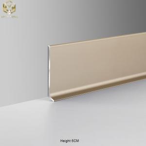 Quality Residential Premium Wall Aluminium Skirting Profile Baseboards wholesale