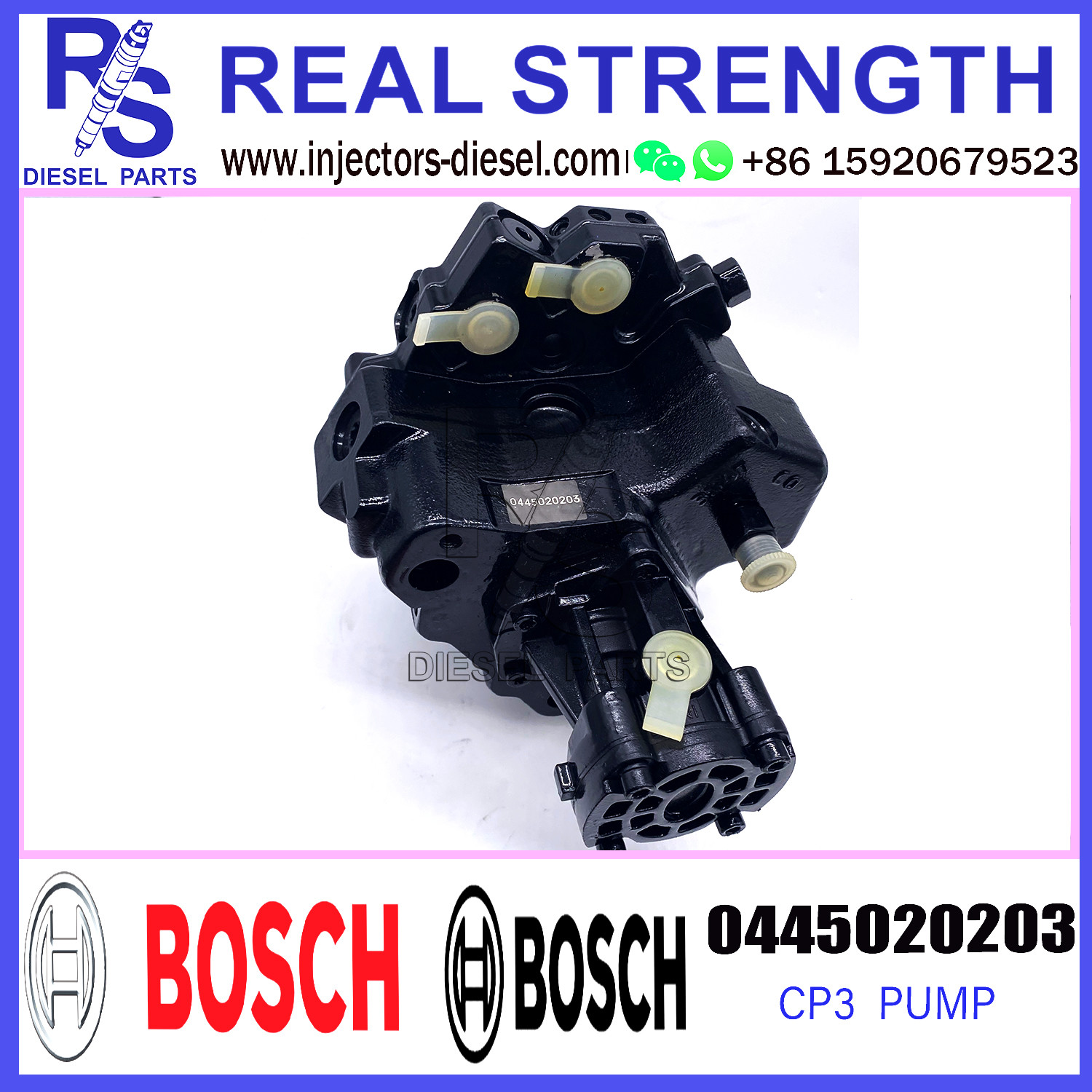 0445020203 Bosch Injection Pump (CR/CP3S3/L110/30-789S) (CP) for Man