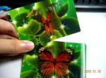 PLASTIC LETNICULAR Customized plastic 3D effect business lenticular card