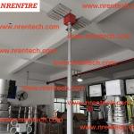 6m pneumatic telescopic mast lighting tower 4x180W LED lights- fire tender