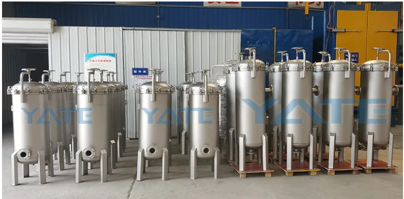 High Flow Industry 304 Stainless Steel Bag Cartridge Filter Housing For Ink Paint Coating