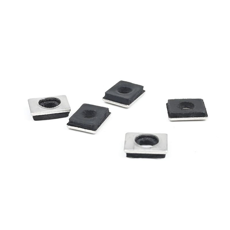 304 Stainless Steel Square Epdm Roofing Rubber Black Bonded Sealing Washer Rubber Gasket