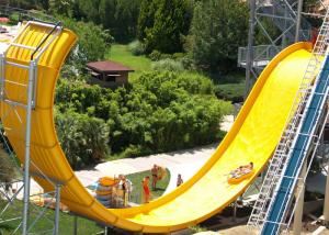 Quality Great Fun Fiberglass Raft Outdoor Wave Water Slide For Amusement Project wholesale