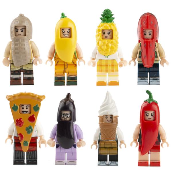MOC city accessories compatible with legoinglys bunny suit guy mini figures