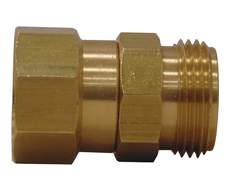 1.25" Dia X 1.75"L Brass Tee Fitting For Garden Hose