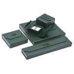 Bilateral Opening Jewelry Paper Box / Jewelry Box Cardboard With White Insert