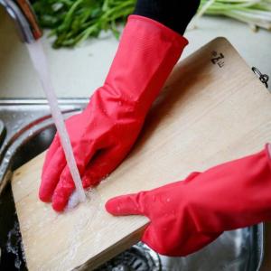 Quality Anti-Oil Dishwashing Gloves Kitchen Rubber Gloves Tear Resistant household gloves wholesale