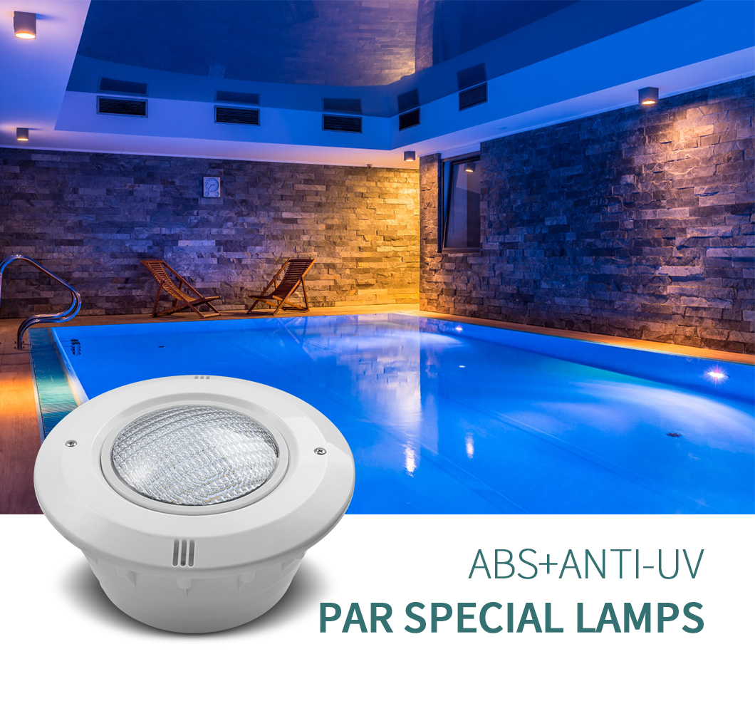 White Swimming Pool Light Housing , Pool Light Niche Cover ABS Plastic Body