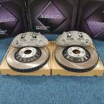 Heat Dissipation Brake Caliper Cross-Drilled Design Street Sport Racing Pads For