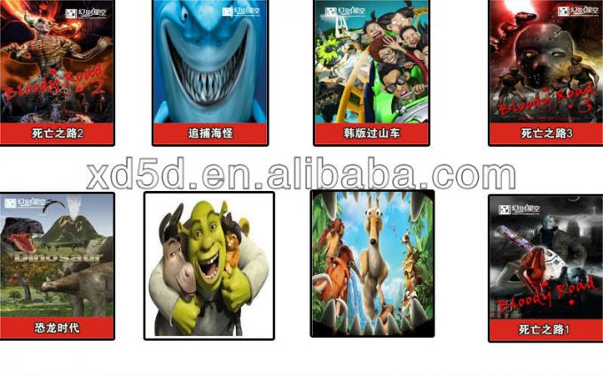6 Setas 7D Simulator Cinema 70 PCS 5D Movies Amusement Park Gun Shooting