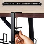 Power Strip Wire Tray 2-in-1 Wire Holder with Sustainable Cable Clips and Cable