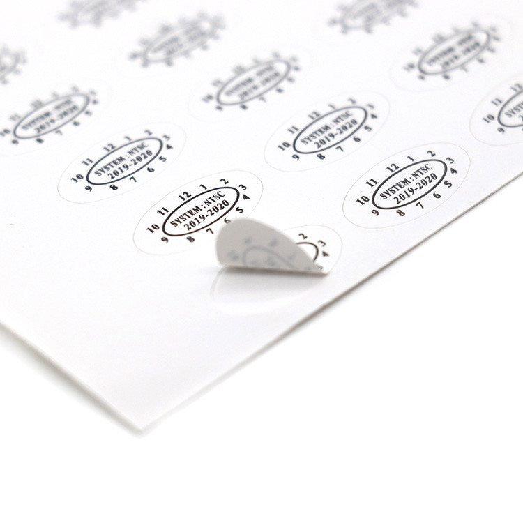 CMYK Private Custom Adhesive Labels Tamper Proof Seal Stickers