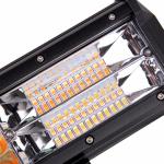 Waterproof Warning LED Strobe Light Bar 12 Inch Dual Color Amber 180 Watt 5