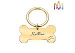 Fadeless Keyring Bone Collar Personalized Pet Charms