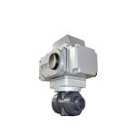 2 Way Full Port UPVC Electric Ball Valve Motor Operated Plastic True Union Ball