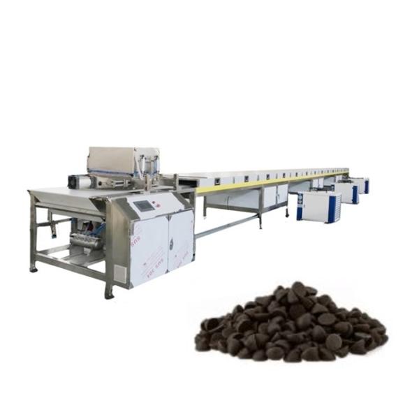 Cheap 80kg/H Servo Motor 1000mm Chocolate Chip Making Machine for sale