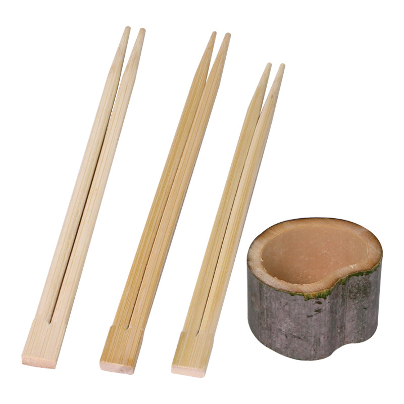 Restaurant 21cm Fast Food Paper Wrapped Bulk Custom Bamboo Chopsticks
