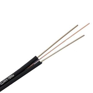 Quality Indoor 1 Core Double Steel FTTH Fiber Optic Cable FRP Or KFRP Strength Member wholesale