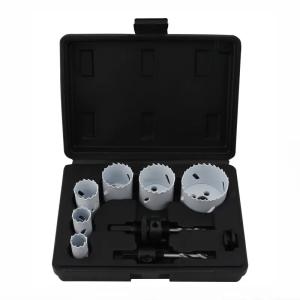Quality 9PC Bi Metal Hole Saw Kit 22-64mm M42 HSS Co8% Teeth Material wholesale