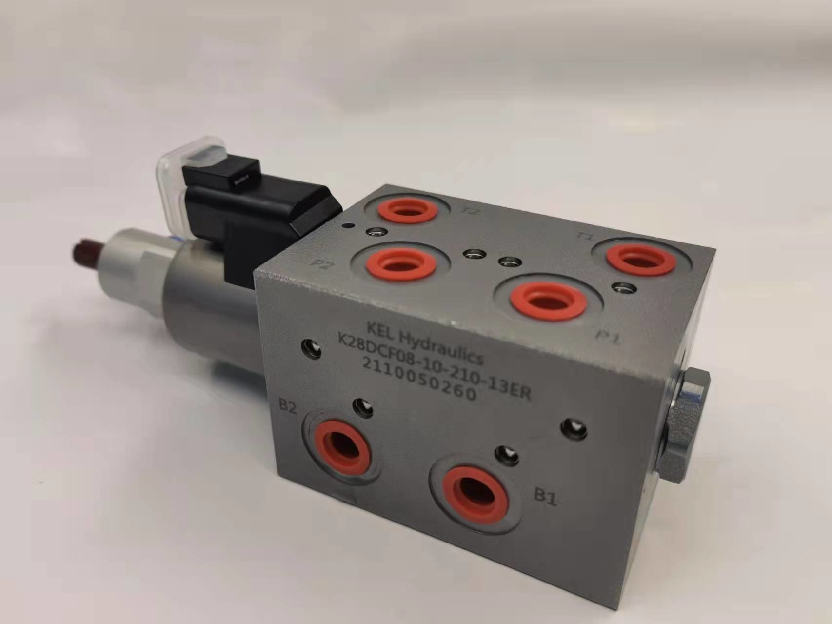 21MPa Customized Hydraulic Solenoid Valve 8 Way 2 Position 210bar Pressure