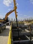 Long Boom Excavator Clamshell Telescopic Arm 4600mm For Hitachi CAT Volvo