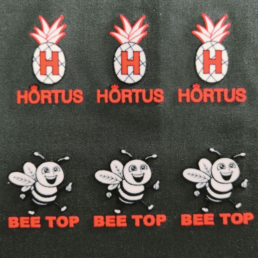 3D Printed Soft Custom Flocking Logo Flock Iron On Heat Transfer Stickers