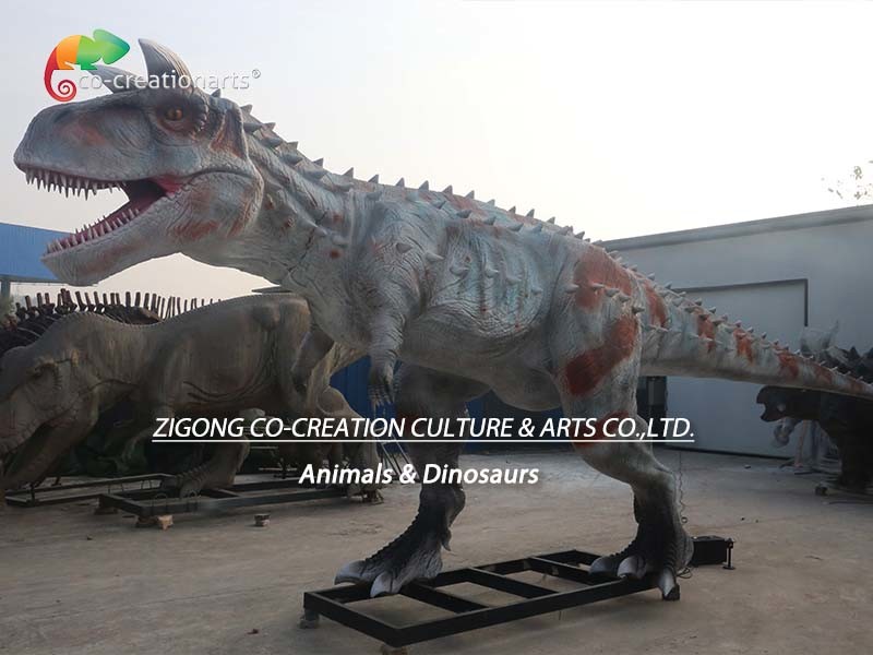 Animatronic Dinosaur Life Size Dinosaur Model Animatronic Carnotaurus For Amusement Park