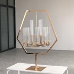 Five Candle Candlestick Candelabra Metal Floor Standing 120cm