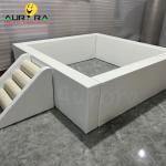 Popular White Childrens Soft Play Set Playground Rental Business Soft Baby Climb