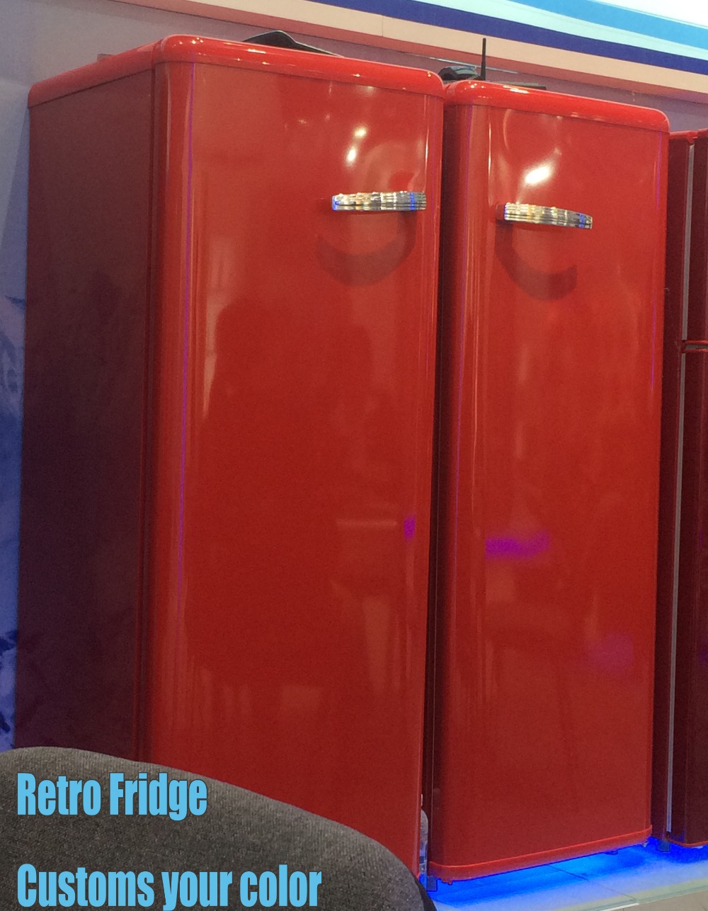 BCD-210 retro fridge, double door refrigerator, colorful refrigerator