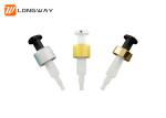 Silver Aluminium Body Lotion Dispenser Pump Top / Soap Dispenser Pump Head