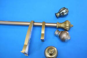 Quality Rose Gold Home Hardware Galvanized Pipe Curtain Rods 28mm 0.3mm 6.7m wholesale