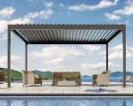 Extra Large BBQ Grill Pergola Extra Large BBQ Grill Pergola Motorized Louvered
