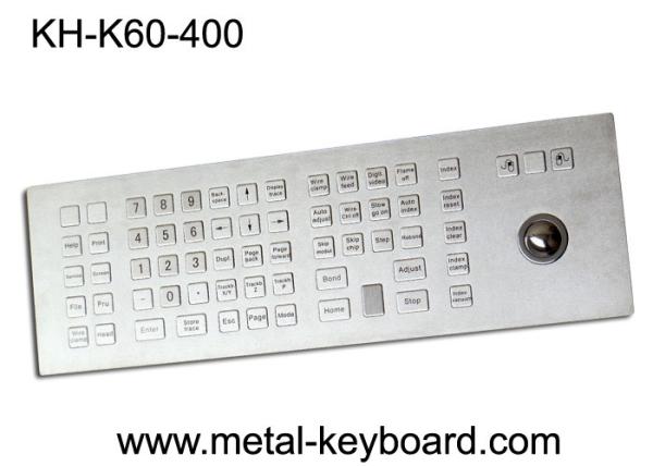 Cheap Weather - Proof Industrial Keyboard with Trackball , Kiosk trackball keyboard Metal for sale