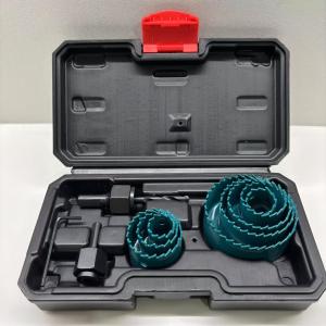 Quality 11PC High Carbon Steel Hole Saw Kit 3/8'' Three Flat Shank Customizable wholesale