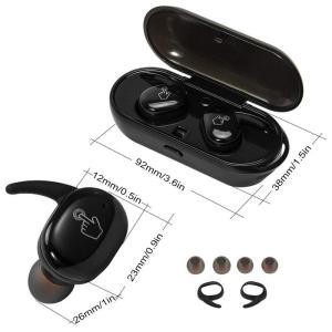 Quality Black Game Wireless Earbuds Stereo Sound 350MAH Battery 4 Hour Playing Time wholesale