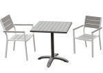 Anti Fading Poly Wood Armrest Restaurant Tables And Chairs