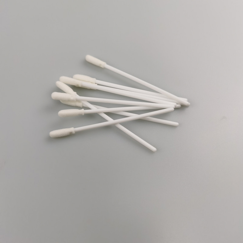 80mm Length Medical Foam Head Specimen Collection Swabs