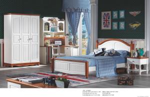 Quality luxury teenager solid wood bed room set wholesale