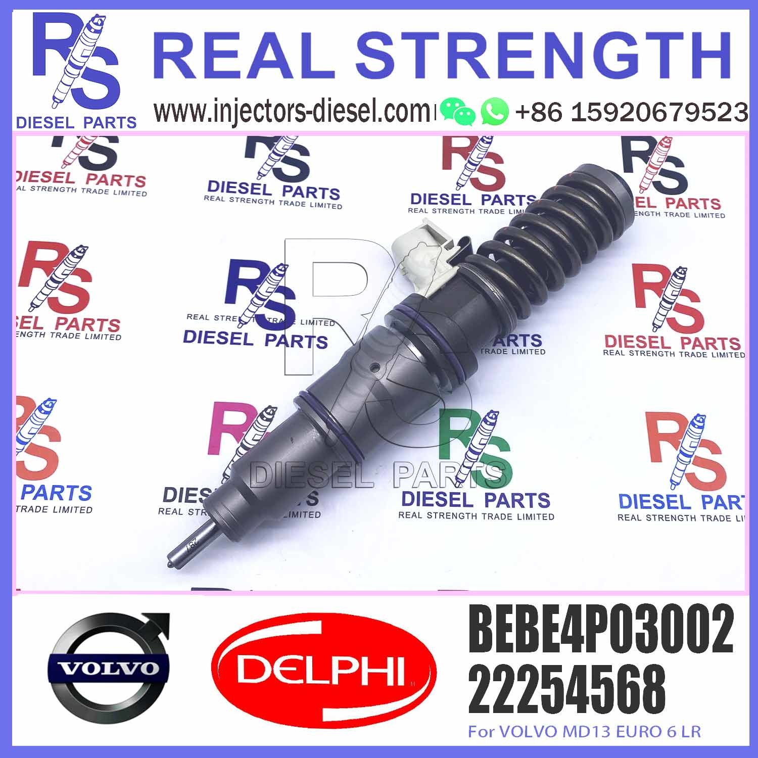 22254568 7422254568 Fuel Injector 85002180 85020180 BEBE4P03002 For V-O-L-V MD13 EURO 6 LR
