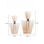 Orange Empty Crystal Perfume Bottles , Elegant Glass Perfume Bottle For