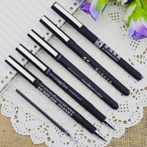 Quality Gel pen,Promotional gel-ink pen with cap,black rubber gel-ink pen, wholesale