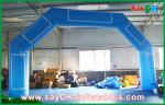 Inflatable Rainbow Arch Customized Blue Inflatable Arch Velcro Print Event