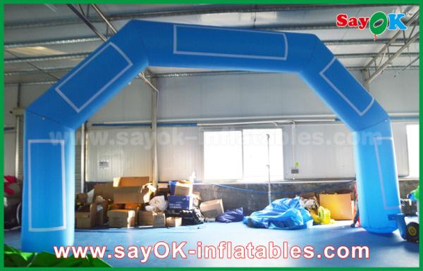 Inflatable Rainbow Arch Customized Blue Inflatable Arch Velcro Print Event