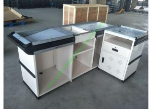 Quality Supermarket Counter Desk Cold Rolled Steel Shop Furniture Cashier Desk wholesale